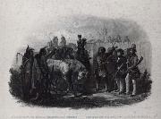 Karl Bodmer The Travelers meeting with Minnetarree indians near fort clark oil painting